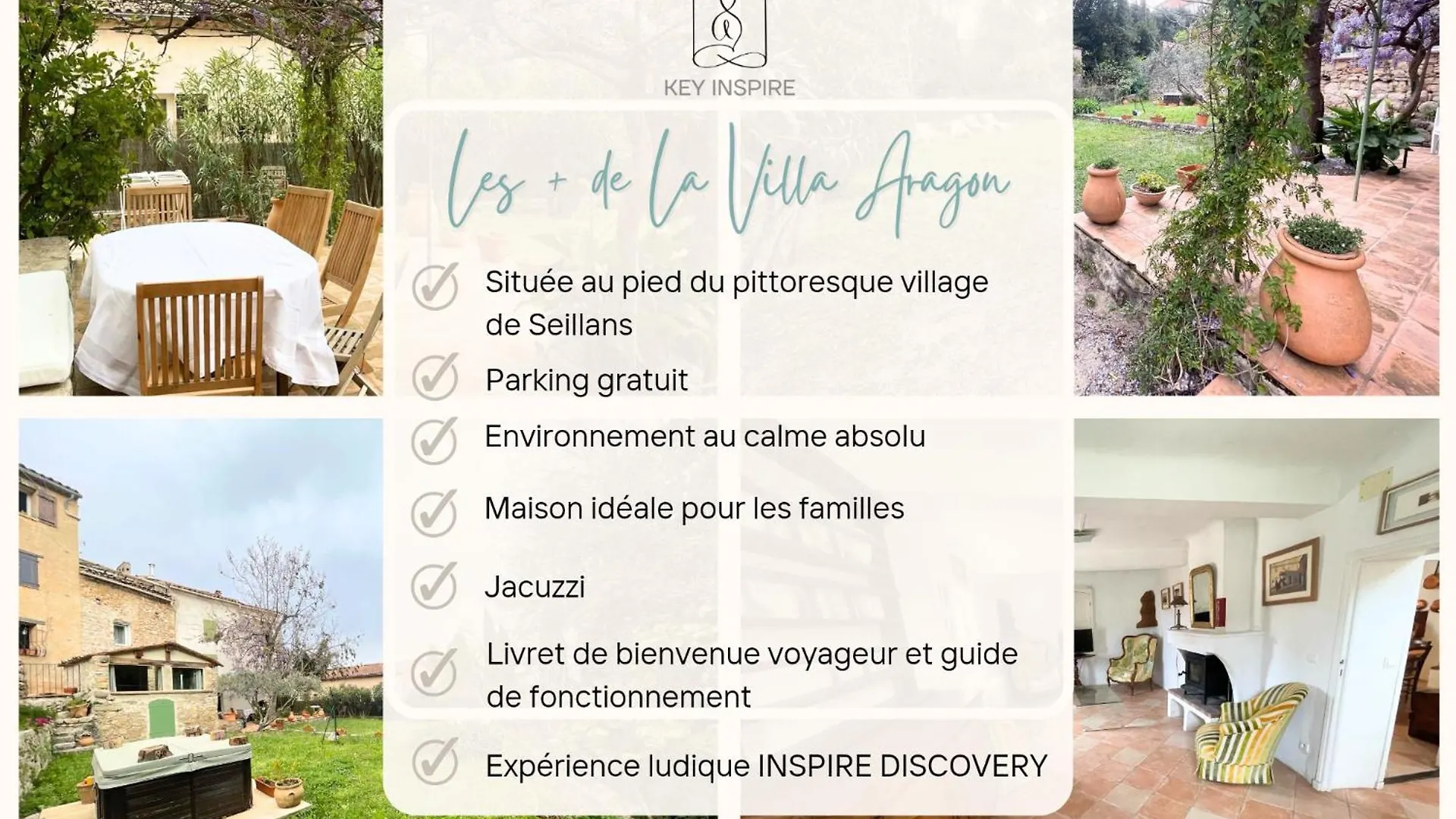 Holiday home Villa Aragon Spa - Au Pied Du Village - Ideale Familles Cousinades Seillans